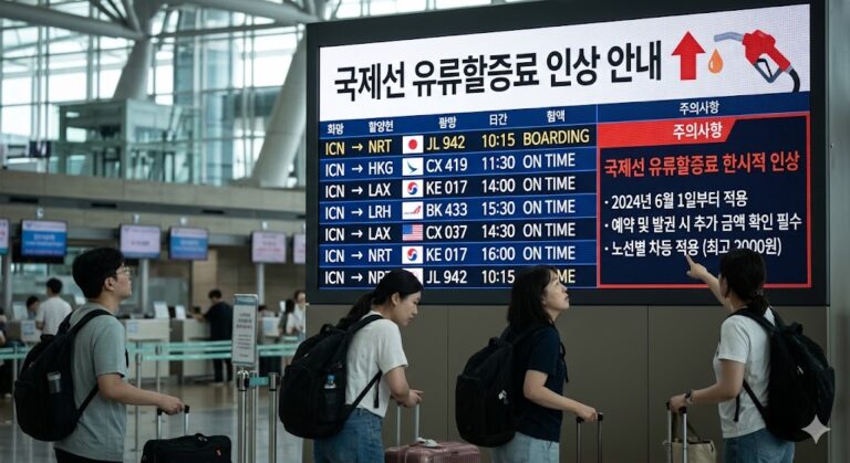 가파르게 상승 중인 유류할증료